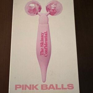 The Skinny Confidential Pink Balls Face Massager NEW